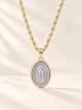 Collar de la Virgen María bicolor