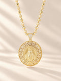 Collar con filigranas de la Virgen María