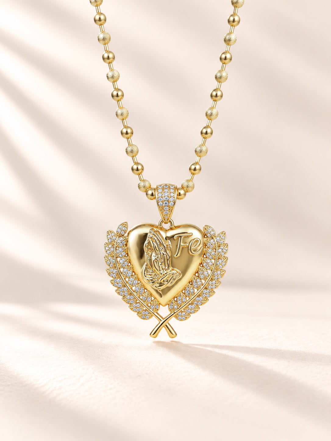 Faith Heart Prayer Necklace