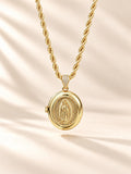 Virgin Mary Locket Necklace